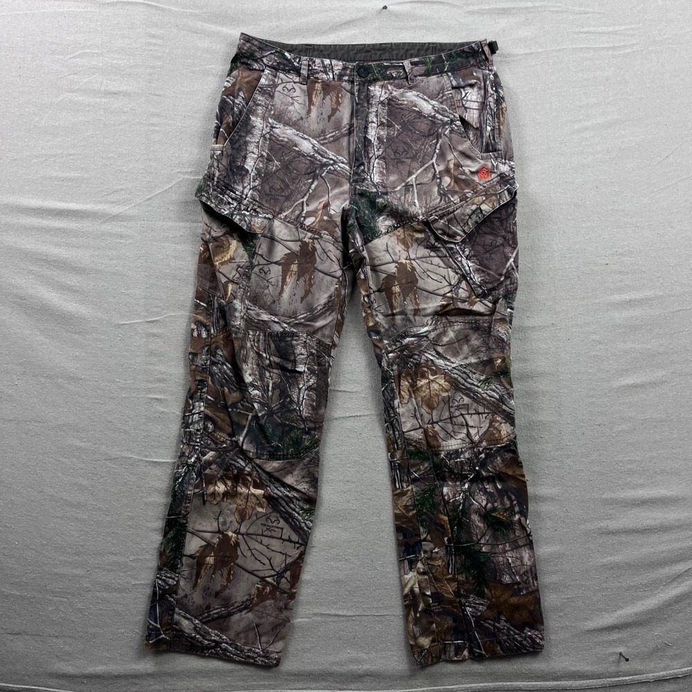 Game Winner Hunting Cargo Pants Mens Medium 34x31 Brown Realtree Camo‎ Tactical